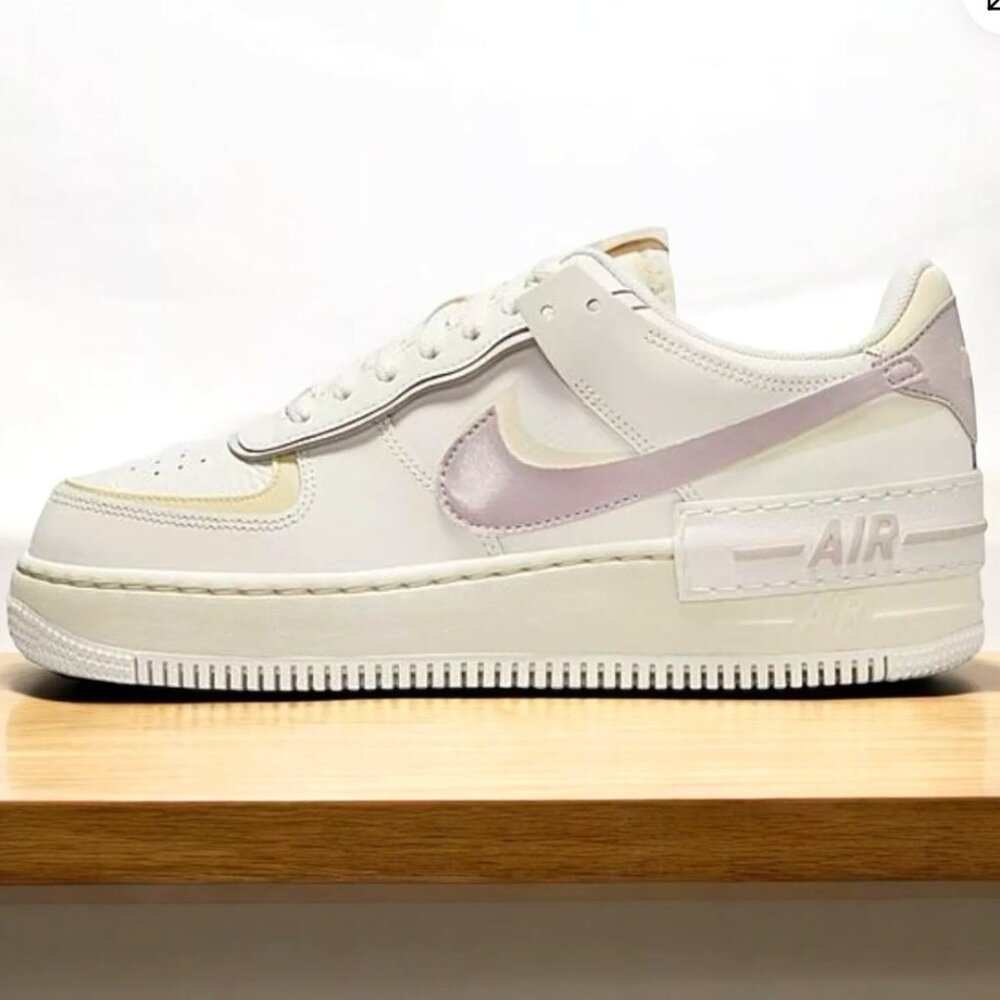 NIKE AIR FORCE 1 SHADOW CASUAL Women's Sneakers SHOES Sail Purple size 9.5